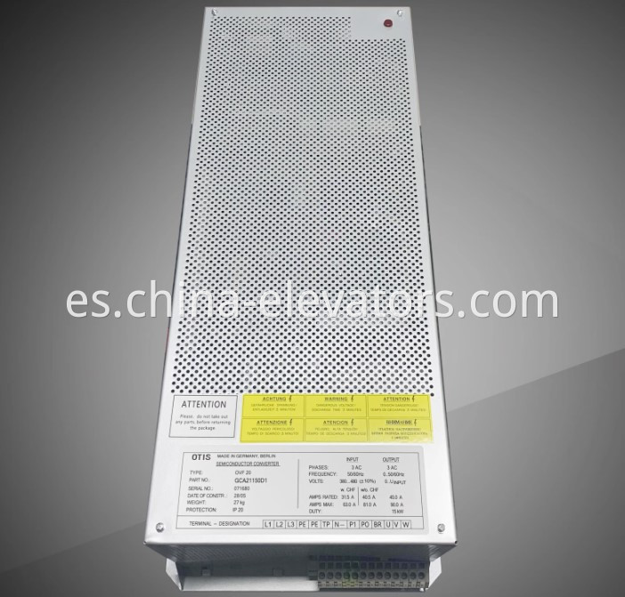 OTIS Elevator OVF20 Convertidor de semiconductores GCA21150D1 OTIS Elevator OVF20 Semiconductor Converter GCA21150D1